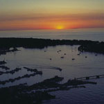 Overhead Put-in-Bay at Sunset